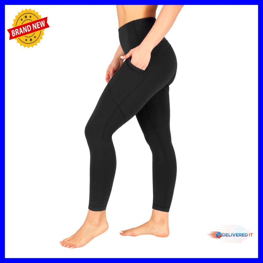 High Waist Tummy Control Leggings with Smartphone Pockets 25" Inseam